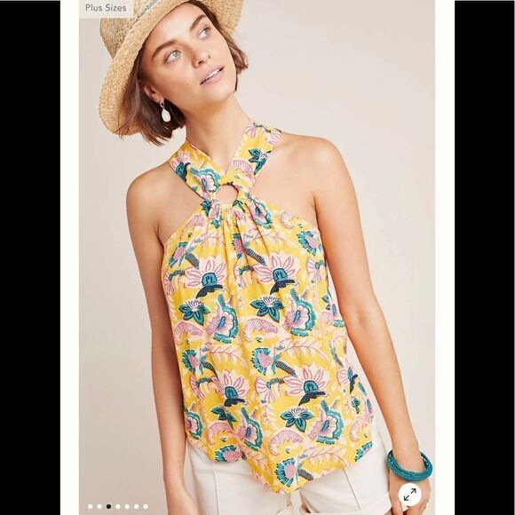 Anthropologie Maeve Mica Sleeveless Blouse - Picture 1 of 5